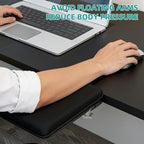 Computer Arm Rest for Desk, 90°Foldable Desk Arm Rest Extender,Ergonomic Arm Rest for Desk,Clamp-On Mouse Pad Arm Support,No-Drill Table Side Addition for Home & Office - Image 5