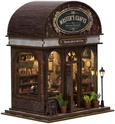 Book Nook Kit, DIY Miniature House Dollhouse Kit 3D Puzzle for Adults - Image 2