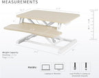 VIVO Light Wood 28 inch Standing Desk Converter, DESK-V028KF - Image 3
