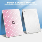 Teryeefi for MacBook Air 13.6 inch Case M5 M4 M3 M2 2022-2026 Release, Pink Polka Dots - Image 4