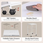 DEVAISE 2 Drawer Mobile File Cabinet with Open Storage Shelf - Image 6