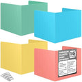 16 Pack Desk Privacy Folders for Students Desk Divider - Designer Pastel Color Privacy Folders for Students - Easy to Clean Strong Plastic Privacy Shield Desk Dividers for Students Classroom Supplies by Storage+Standard