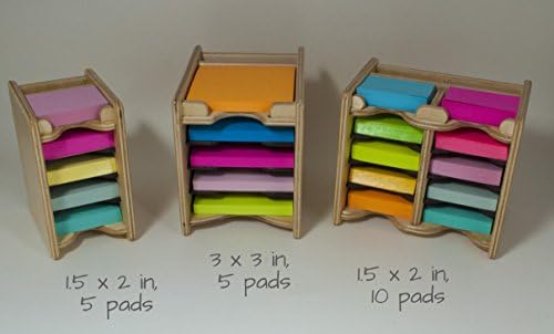 Colored Mini Sticky Notes Pad (10) and Pen Holder/Organizer (includes ten 1.5" x 2" pads) - Image 5