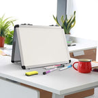 Dry Erase Board, 17x13 inch with 4 Sides Magnetic Whiteboard, A3 Foldable Small White Board with Lines, Perfect for Office, School, and Home. (Silver) - Image 5