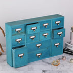 Apothecary Drawers Apothecary Cabinet with Drawers, Blue - Image 5