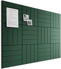 Bumusty 48" x 36" Large Cork Board Alternative, Christmas Green by BUMUSTY