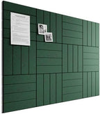 Bumusty 48" x 36" Large Cork Board Alternative, Christmas Green by BUMUSTY