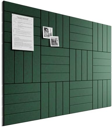 Bumusty 48" x 36" Large Cork Board Alternative, Christmas Green by BUMUSTY