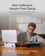 MOFT Invisible Laptop Stand, Stick-Free Tablet&Laptop Riser for Mobile Work - Image 3