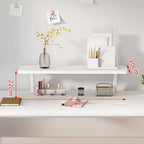 Clamp on Desk Shelf 31.5x7.8in Space-Saving Desktop Extender - Image 2