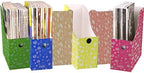 Evelots Magazine File Holder - Set of 24 Floral - Office Desk Organizer - Sturdy Cardboard - New Upgraded Double Front Panel for More Stability - Full 4 Inch Wide - Easy Assemble - Image 7