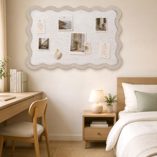 Scalloped Felt Bulletin Board 36"x24", Decorative Pin Board for Wall - Image 7