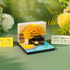 3D Time Piece Calendar, 2027 Desk Calendar With LED Light, 3d Tree Memo Pad Creative Desk Calendar, Christmas Gift for Colleague Friend, Desktop Decoration - Image 6