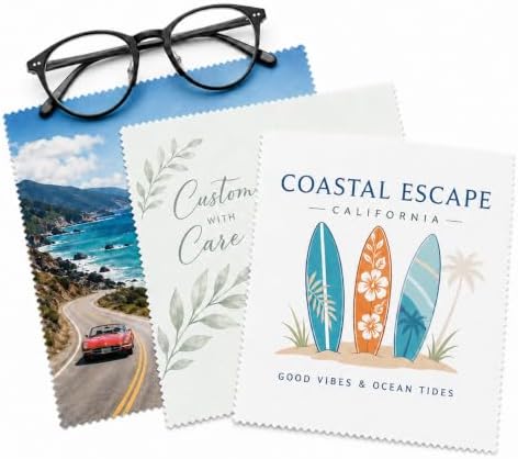 100-1000 PCS Custom Logo Microfiber Cleaning Cloths, Personalized Eyeglass Lens Cloths, Bulk Promotional Glasses Cloth for Optical Shops, Corporate Gifts (100) - Image 6