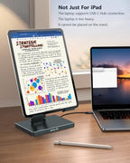 2026 iPad Pro Stand USB C Hub, Multiport Adapter for iPad Air M5 M4 M3 13 11 12.9 Inch Docking Station 4K 60Hz HDMI, RJ45 Ethernet, SD/TF Card Reader, USB 3.0 Port, iPad A16 Galaxy Tablet DeX Dock - Image 7