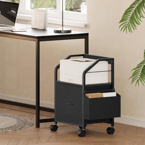 MAHANCRIS Small File Cabinet, Rolling Filing Cabinet for Under Desk - Image 4