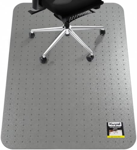 Kuyal Office Chair Mat for Carpet, Gray Heavy Duty Computer Chair Mat by Kuyal