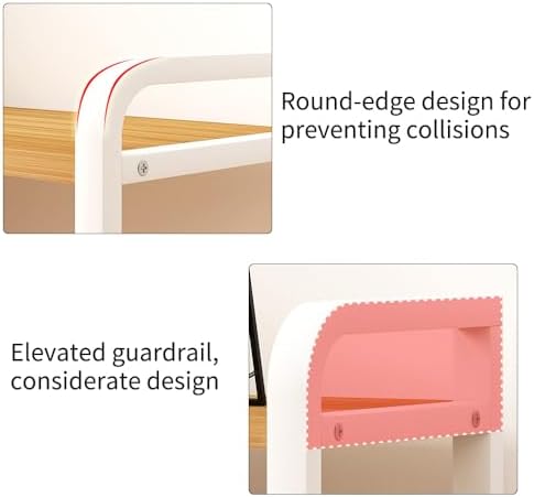 Office Desk Shelf Organizer, Wood Desktop Bookshelf Supplies Storage Rack, Shelf for Top of Desk and Dresser and Cubicle Decor Aesthetic Bookshelf (White Wood-three Tier, 15.75 Lx7.87 Wx22.05 H) - Image 7