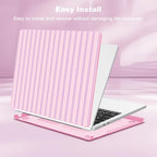 Teryeefi Case for MacBook Air 13.6 inch M5 M4 M3 M2 (2022-2026 Release), Pink Striped - Image 5