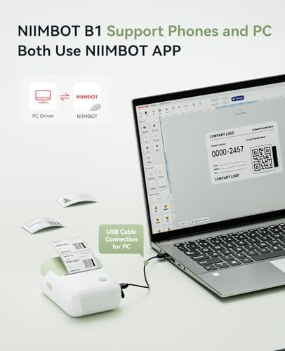 NIIMBOT B1 Label Maker Machine with 3 Roll Tapes, 2Inch Portable Printer - Image 5