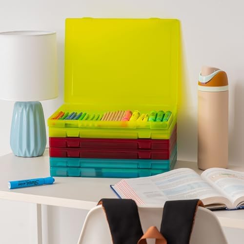 IRIS USA File Box |Made in USA| Fits 8.5"x11" A4 Paper, (6-Pack) - Multi - Image 3