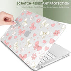 May Chen Compatible with MacBook Neo 13 inch Case 2026 Model A3404, Plastic Hard Shell,Keyboard Cover,Screen Protector,Dust Plug, for MacBook Neo 13" with A18 Pro Chip, Ribbons Girly - Image 7