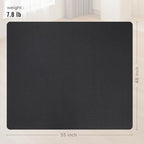 Office Chair Mat for Hard Floors,48"x55" Anti-Slip Waterproof Hardwood Floor Chair Mat,Heavy Duty Floor Protector Rolling Chairs for Home Office(Black) - Image 5