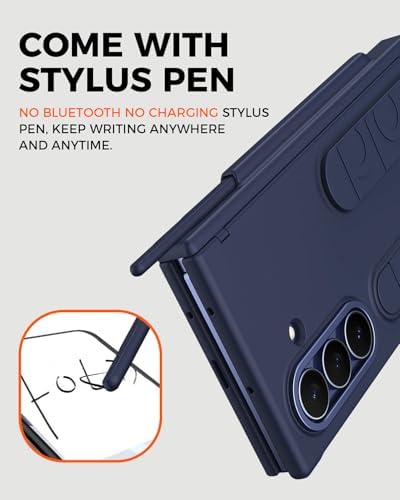 NINKI S Pen for Samsung Galaxy Z Trifold Wallet Case with Screen Protection & Loop,Heavy Duty Hinge Protector + Kickstand for Samsung Trifold Phone Case Finger Band Z Trifold Card Holder Cover Gray - Image 4