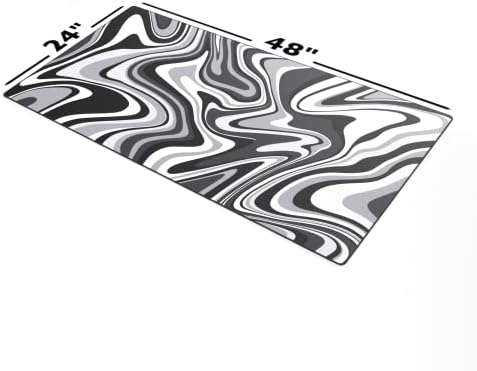 Gamer Boss - Gaming Mouse Pad - 48 x 24 Inches - 4mm Thick with Stitched Edges, Non-Slip Rubber Base, Premium Cloth Mousepad, Desk Mat for Laptop, Keyboard, Computer & PC (Mega, Swirl) - Image 2