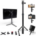 Kado Metal Portable Monitor Stand Tripod, Phone/Tablet Clamp for Desk by Kado