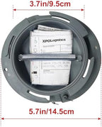 Truck and Trailer Twist Lock Document Holder with Wire Attached Cover, ABS Plastic Document Holder Kit (Opaque Gray) (2 PACK) - Image 3