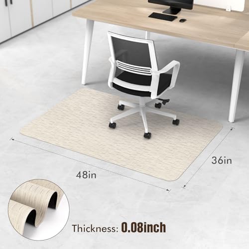 Blvornl Office Chair Mat for Hardwood Floor, Computer Chair Mat, 36" x 48" - Image 2