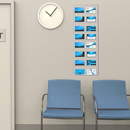 Lincia Acrylic Business Card Holder Wall Mount, 16 Pocket, 21.65'' x 7.87'' - Image 6