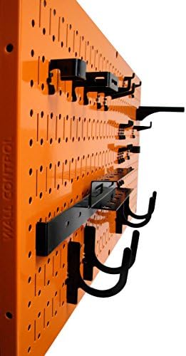 Wall Control Pegboard Rack Horizontal Metal Pegboard Garage Tool Storage Pack - Two 32-Inch Wide x 16-Inch Tall Easy To Install Peg Boards (Orange) - Image 7