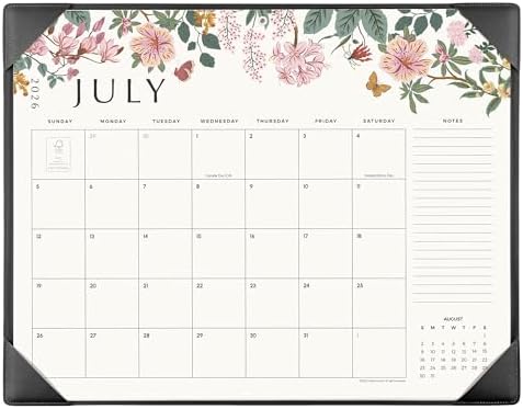 Cabbrix Desk Calendar 2027, Large Desk Pad Calendar 22 x 17" (Black) by CABBRIX
