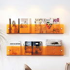 ROYALITA 2-Pack Acrylic Magazine Holder Brochure Holder, Orange 17 Inch - Image 6