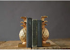 Creative Co-Op Decorative Resin Pineapple Bookends, Gold Finish - Image 4
