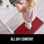 GORILLA GRIP Cushioned Antifatigue Kitchen Mat for Floor, 20x32, Red - Image 7