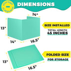 16 Pack Desk Privacy Folders for Students Desk Divider - Designer Pastel Color Privacy Folders for Students - Easy to Clean Strong Plastic Privacy Shield Desk Dividers for Students Classroom Supplies - Image 5