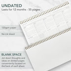 Zen & Flow - Undated Weekly Planner, Dashboard Desk Pad, To Do List Notepad, Productivity, Habit Tracker, Desk Notepad, Dashboard Planner - Image 4