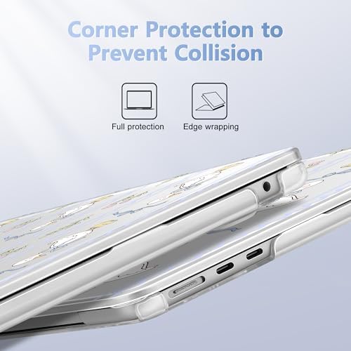 Case for 2026/2025/2024/2023 MacBook Air 15-inch Laptop Release M5 A3448 /M4 A3241 /M3 A3114 /M2 A2941, Stylish Protective Hard Shell Cover for MacBook Air 15.3 inch, Preppy Stripe Goose - Image 3