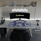 Gamer Boss - Gaming Mouse Pad - 48 x 24 Inches - 4mm Thick with Stitched Edges, Non-Slip Rubber Base, Premium Cloth Mousepad, Desk Mat for Laptop, Keyboard, Computer & PC (Mega, Smoke) - Image 3