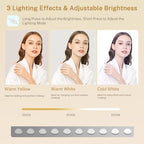 FIONESO Large Vanity Desk with Mirror and Lights, Makeup Vanity with 11 Drawers & 6 Open Shelves, 3 Lighting Modes, Brightness Adjustable, Vanity for Girls, White - Image 5