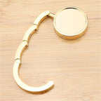 Desk Hook 6/12pcs Portable Folding Bag Hook - for Indoor/Outdoor Table Use(Gold,12pcs) - Image 3