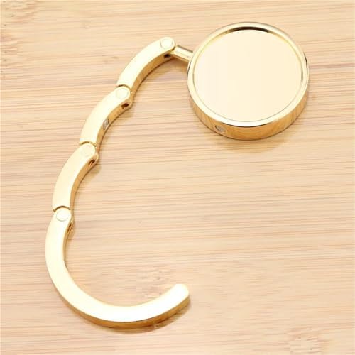 Desk Hook 6/12pcs Portable Folding Bag Hook - for Indoor/Outdoor Table Use(Gold,12pcs) - Image 3