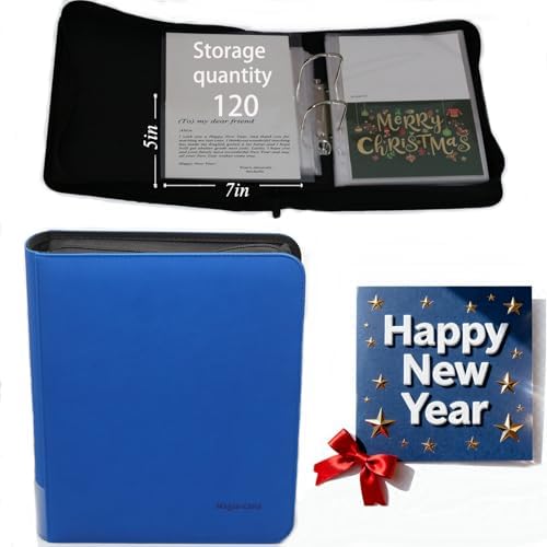 Greeting Card Organizer & Storage,Christmas Card Book,120 Sleeve by Unknown
