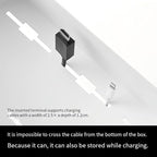 No Drill Desk Side Storage,Hanging Organizer,Clamp on Table Basket,Minimalist,Metal material,To Store Office Accessories, Gaming Devices,Storage for Office & Home,Black - Image 4