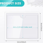 Outus 200 Pack 4.4 x 3.15 Inch Self Adhesive Label Pockets Bin Labels - Image 2