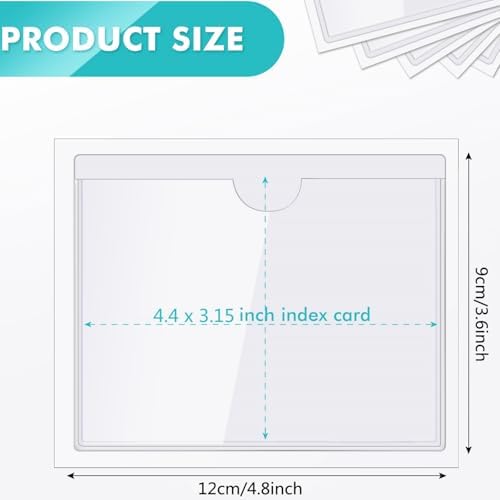 Outus 200 Pack 4.4 x 3.15 Inch Self Adhesive Label Pockets Bin Labels - Image 2