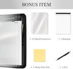 Leathario Portfolio Binder, Padfolio Organizer, 3 Ring Binder with Zipper - Image 6